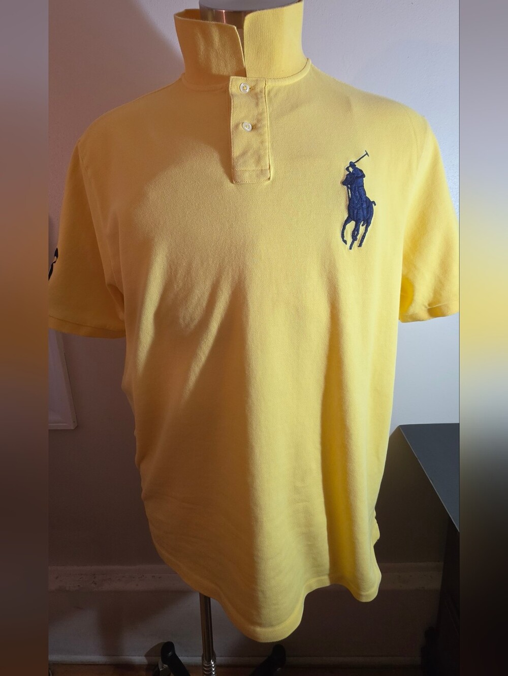 Polo by Ralph Lauren Yellow Polo with Navy Logo